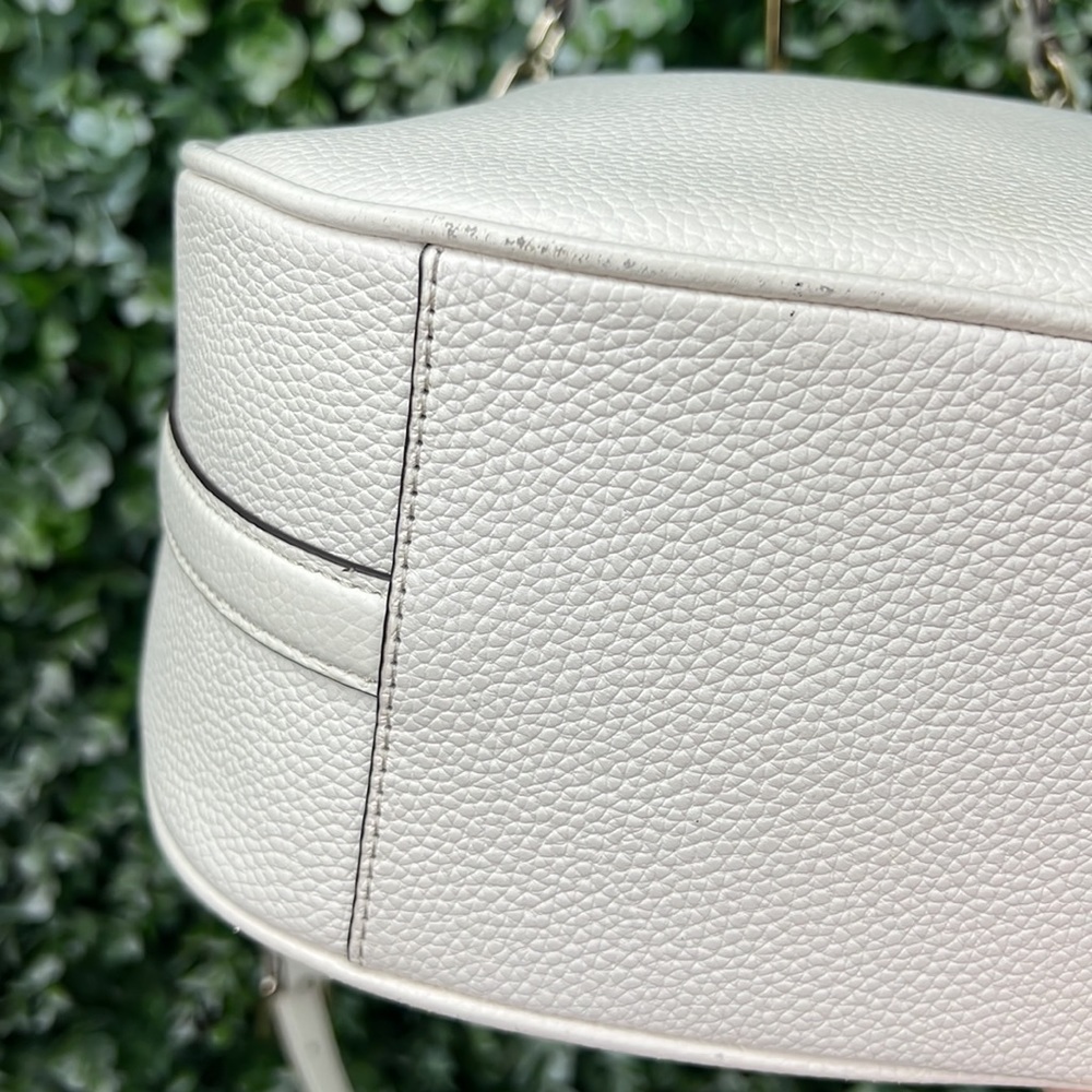 Kate Spade Pebbled Leather White Vivian Hobo Bag - Picture 13 of 17